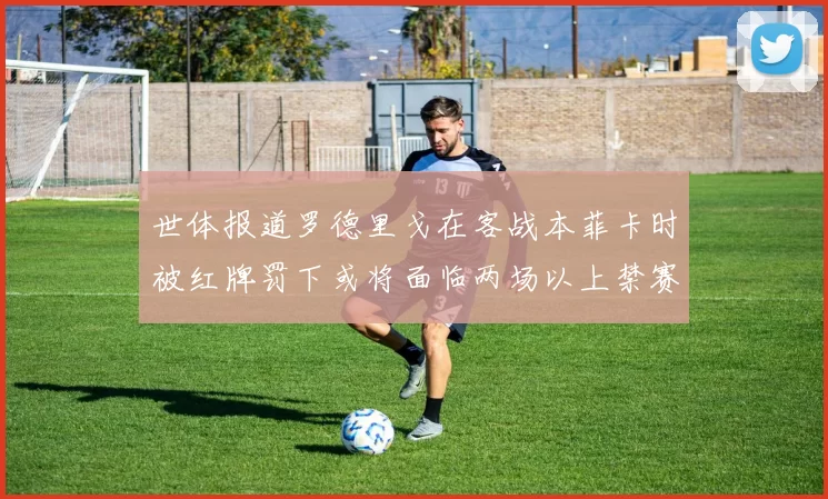 世体报道罗德里戈在客战本菲卡时被红牌罚下或将面临两场以上禁赛处罚